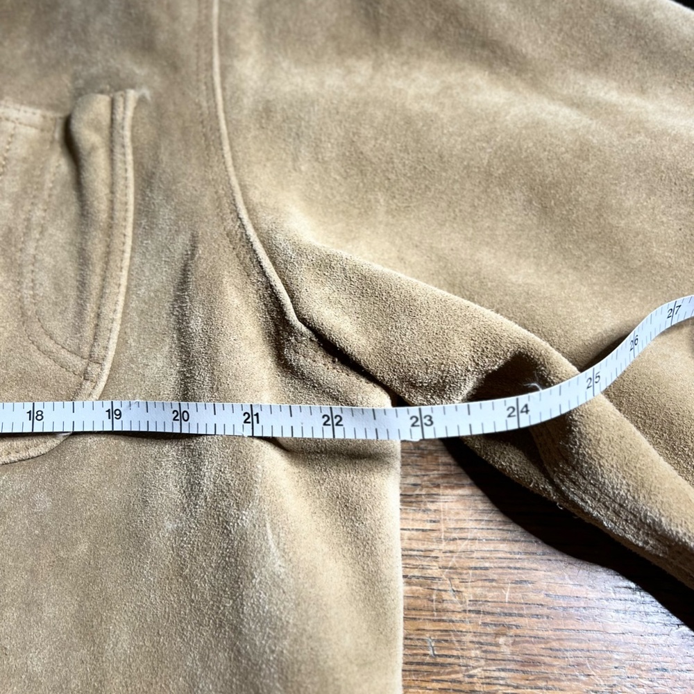 Ralph Lauren Polo Country Suede Flannel Jacket M Vintage 90s Hunting Field Coat - Picture 13 of 16